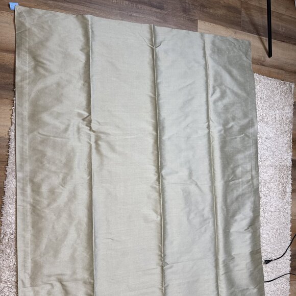 Restoration Hardware Thai Silk Sage Green Drapery Curtains 50" x 95" 2 Panels - Picture 8 of 11